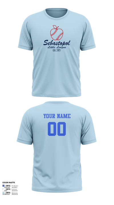Sebastopol Little League 29313741 Short Sleeve Performance Shirt - 5