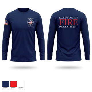 Long Sleeve Performance Shirt, Laurens County Fire Department, Fire Department, Teamtime, Team time, sublimation, custom sports apparel, team uniforms, spirit wear, spiritwear, sports uniforms, custom shirts, team store, custom team store, fundraiser sports, apparel fundraiser