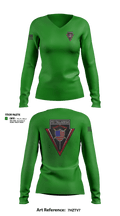 Bureau of Prisons 22428048 Women's Long Sleeve V-neck Shirt - 25