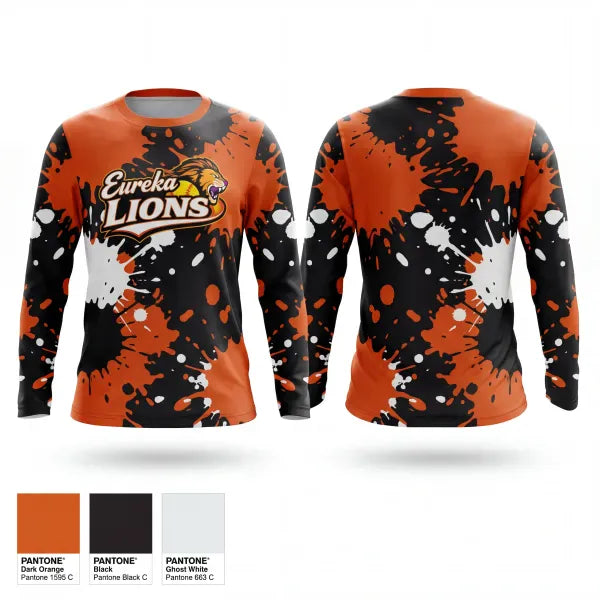 Long Sleeve Performance Shirt, Eureka Lions, Softball, Teamtime, Team time, sublimation, custom sports apparel, team uniforms, spirit wear, spiritwear, sports uniforms, custom shirts, team store, custom team store, fundraiser sports, apparel fundraiser