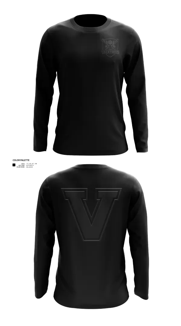 Long Sleeve Performance Shirt, Eastern Iowa Valkyries, Softball, Teamtime, Team time, sublimation, custom sports apparel, team uniforms, spirit wear, spiritwear, sports uniforms, custom shirts, team store, custom team store, fundraiser sports, apparel fundraiser