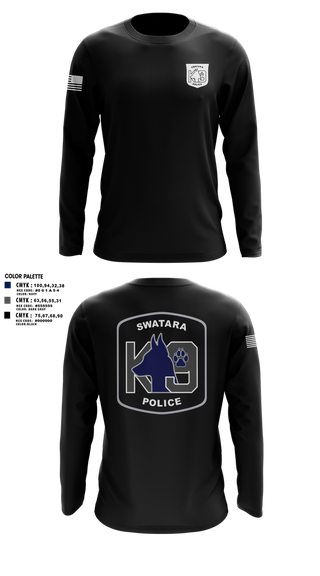 Long Sleeve Performance Shirt, Swatara K9, Police, Teamtime, Team time, sublimation, custom sports apparel, team uniforms, spirit wear, spiritwear, sports uniforms, custom shirts, team store, custom team store, fundraiser sports, apparel fundraiser