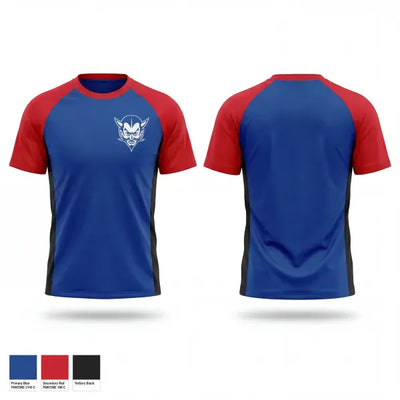 Dover Academy Blue Devils 76497480 Old School Cotton Feel Shirt - 1