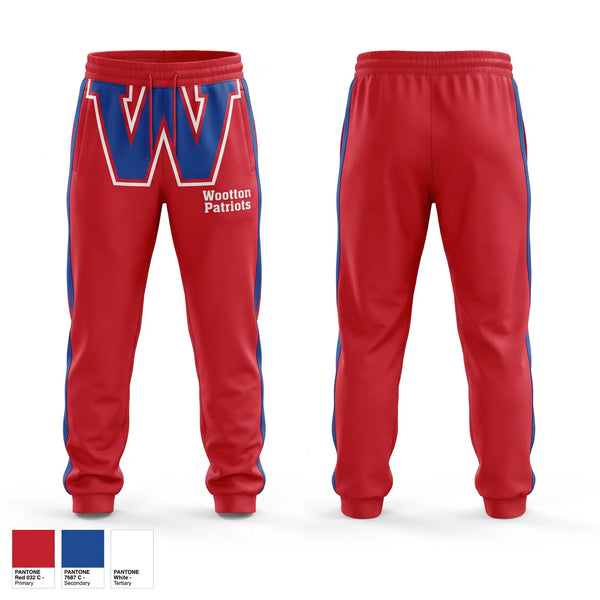Sweatpants, Wootton Patriots, Cheer, Teamtime, Team time, sublimation, custom sports apparel, team uniforms, spirit wear, spiritwear, sports uniforms, custom shirts, team store, custom team store, fundraiser sports, apparel fundraiser