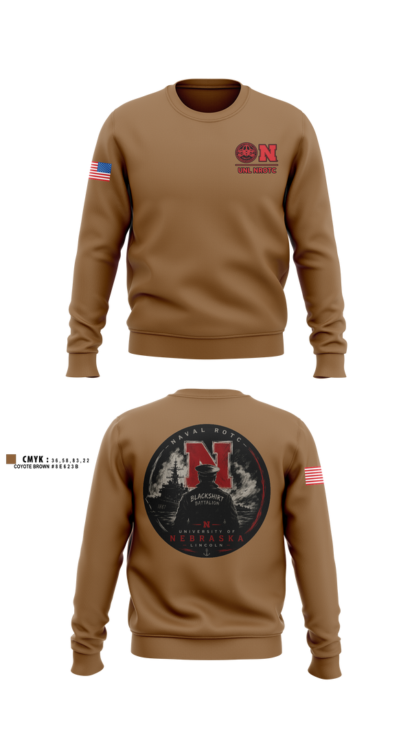 Crew Neck Sweatshirt, Blackshirt Battalion, Navy, Teamtime, Team time, sublimation, custom sports apparel, team uniforms, spirit wear, spiritwear, sports uniforms, custom shirts, team store, custom team store, fundraiser sports, apparel fundraiser