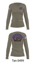 Ruidoso Downs Police 46351609 Women's Long Sleeve V-neck Shirt - 11
