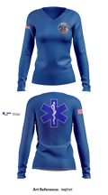 Columbus Zoo EMS Department Women's Long Sleeve V-neck Shirt - 11
