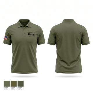 Short Sleeve Performance Polo, Latimer County Sheriff, Police, Teamtime, Team time, sublimation, custom sports apparel, team uniforms, spirit wear, spiritwear, sports uniforms, custom shirts, team store, custom team store, fundraiser sports, apparel fundraiser
