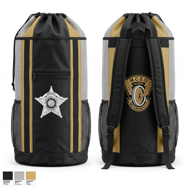Gear Bag, MCSO trafficMotors, Police, Teamtime, Team time, sublimation, custom sports apparel, team uniforms, spirit wear, spiritwear, sports uniforms, custom shirts, team store, custom team store, fundraiser sports, apparel fundraiser