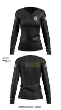 New York Mills Police Department 96778622 Women's Long Sleeve V-neck Shirt - 15