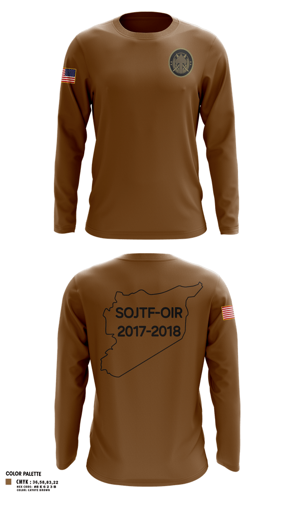 Long Sleeve Performance Shirt, SOJTF, Army, Teamtime, Team time, sublimation, custom sports apparel, team uniforms, spirit wear, spiritwear, sports uniforms, custom shirts, team store, custom team store, fundraiser sports, apparel fundraiser