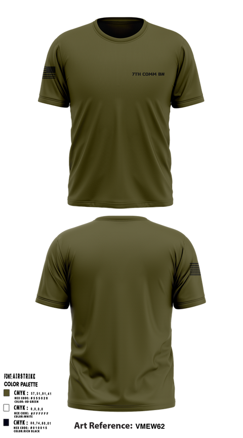 Old School Cotton Feel Shirt, 7th COMM BN, , Teamtime, Team time, sublimation, custom sports apparel, team uniforms, spirit wear, spiritwear, sports uniforms, custom shirts, team store, custom team store, fundraiser sports, apparel fundraiser