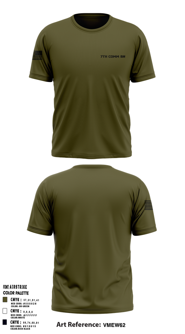 Old School Cotton Feel Shirt, 7th COMM BN, , Teamtime, Team time, sublimation, custom sports apparel, team uniforms, spirit wear, spiritwear, sports uniforms, custom shirts, team store, custom team store, fundraiser sports, apparel fundraiser