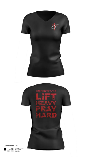 Womens Short Sleeve Vneck Shirt, CHRISTFLEX, Spirit Store, Teamtime, Team time, sublimation, custom sports apparel, team uniforms, spirit wear, spiritwear, sports uniforms, custom shirts, team store, custom team store, fundraiser sports, apparel fundraiser