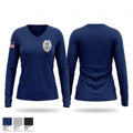 Moncks Corner Police Department Women's Long Sleeve V-neck Shirt - 1
