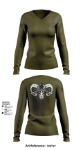 11TH CY ECT 7139343 Women's Long Sleeve V-neck Shirt - 1