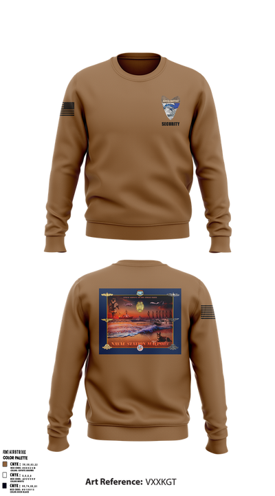NAVSTA MAYPORT SECURITY 9551014 Crew Neck Sweatshirt - 1