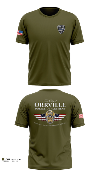 Short Sleeve Performance Shirt, Orrville Police Department, Police, Teamtime, Team time, sublimation, custom sports apparel, team uniforms, spirit wear, spiritwear, sports uniforms, custom shirts, team store, custom team store, fundraiser sports, apparel fundraiser
