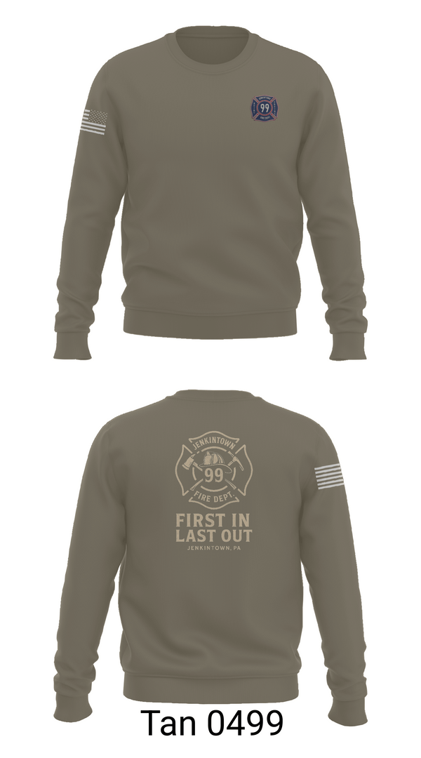 Crew Neck Sweatshirt, Jenkintown Fire Department, Fire Department, Teamtime, Team time, sublimation, custom sports apparel, team uniforms, spirit wear, spiritwear, sports uniforms, custom shirts, team store, custom team store, fundraiser sports, apparel fundraiser