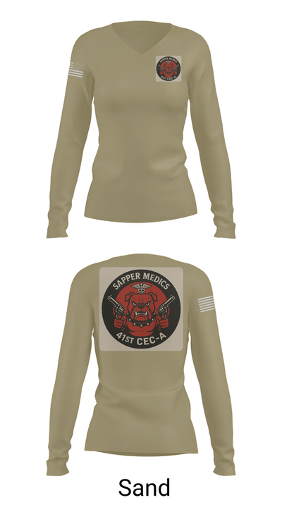 41 CEC-A 9986911 Women's Long Sleeve V-neck Shirt - 97