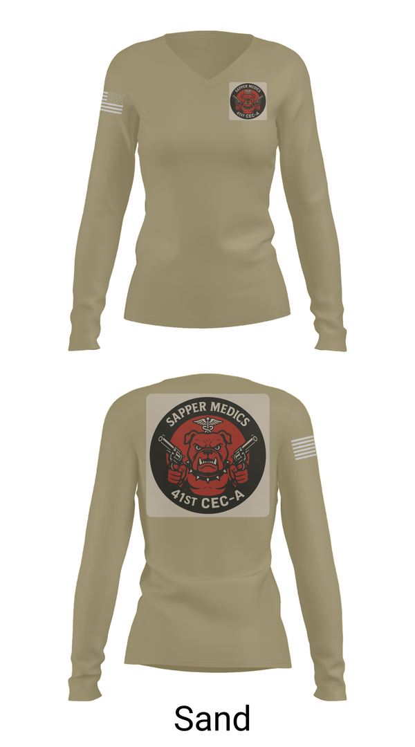 Womens Long Sleeve Vneck Shirt, 41 CEC-A, , Teamtime, Team time, sublimation, custom sports apparel, team uniforms, spirit wear, spiritwear, sports uniforms, custom shirts, team store, custom team store, fundraiser sports, apparel fundraiser