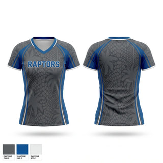 Womens Short Sleeve Vneck Shirt, Raptors, Baseball, Teamtime, Team time, sublimation, custom sports apparel, team uniforms, spirit wear, spiritwear, sports uniforms, custom shirts, team store, custom team store, fundraiser sports, apparel fundraiser