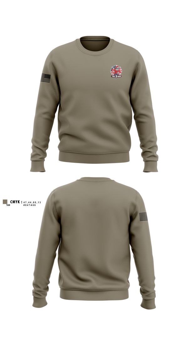 Crew Neck Sweatshirt, La Porte, Fire Department, Teamtime, Team time, sublimation, custom sports apparel, team uniforms, spirit wear, spiritwear, sports uniforms, custom shirts, team store, custom team store, fundraiser sports, apparel fundraiser