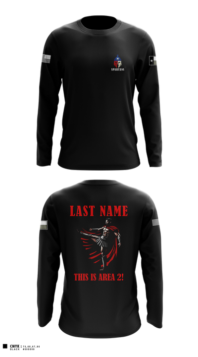 AREA 2, 12TH BN ARCG 59742931 Long Sleeve Performance Shirt 7
