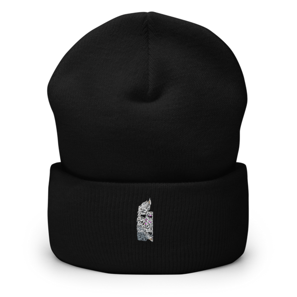 Burgundy Blazers Cuffed Beanie | Yupoong 1501KC