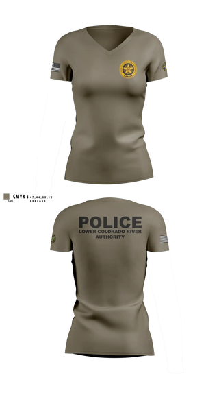 Womens Short Sleeve Vneck Shirt, LOWER COLORADO RIVER AUTHORITY, Police, Teamtime, Team time, sublimation, custom sports apparel, team uniforms, spirit wear, spiritwear, sports uniforms, custom shirts, team store, custom team store, fundraiser sports, apparel fundraiser