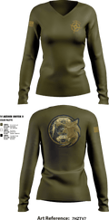 NIRT 4083324 Women's Long Sleeve V-neck Shirt - 7
