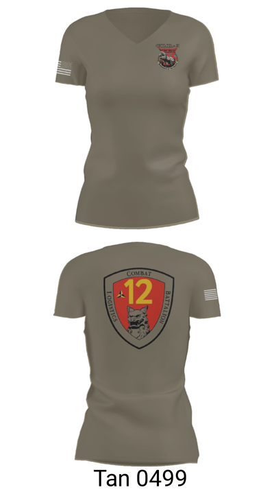 CLB 12 6808252 Women's Short Sleeve V-neck Shirt - 68