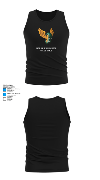 Tank Top, McBain High School Volleyball, Women's Volleyball, Teamtime, Team time, sublimation, custom sports apparel, team uniforms, spirit wear, spiritwear, sports uniforms, custom shirts, team store, custom team store, fundraiser sports, apparel fundraiser
