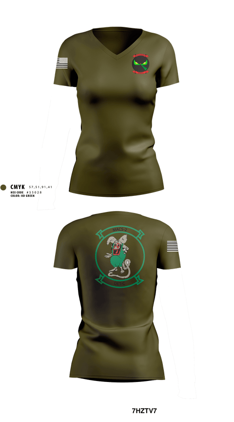 Women's Short Sleeve Vneck Shirt, MACS-2, Marines, Teamtime, Team time, sublimation, custom sports apparel, team uniforms, spirit wear, spiritwear, sports uniforms, custom shirts, team store, custom team store, fundraiser sports, apparel fundraiser