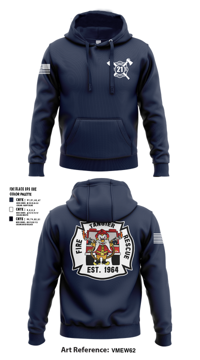 TANGIER VOL FIRE DEPT 83460531 Hoodie - 1