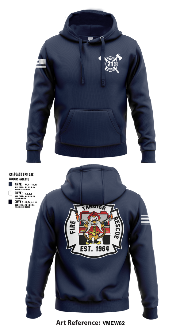 Hoodie, TANGIER VOL FIRE DEPT, , Teamtime, Team time, sublimation, custom sports apparel, team uniforms, spirit wear, spiritwear, sports uniforms, custom shirts, team store, custom team store, fundraiser sports, apparel fundraiser