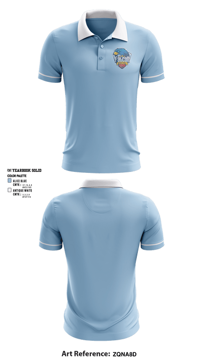 FALCONS 89306694 Short Sleeve Performance Polo - 1