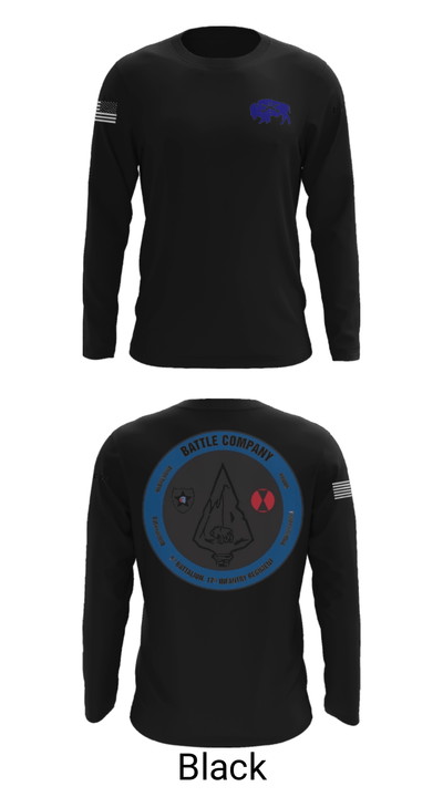 Battle company 1-17IN 67217435 Long Sleeve Performance Shirt - 26