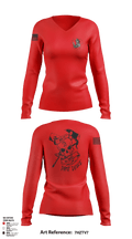 386th ECES/CEF 44039063 Women's Long Sleeve V-neck Shirt - 3