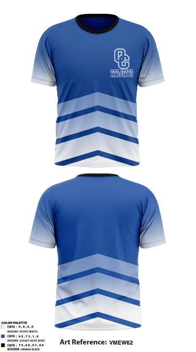 Oak Creek Knights 26467111 Short Sleeve Performance Shirt - 2