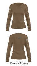 AOB-S 37277652 Women's Long Sleeve V-neck Shirt - 17