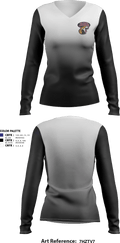 Leopards 42975380 Women's Long Sleeve V-neck Shirt - 2