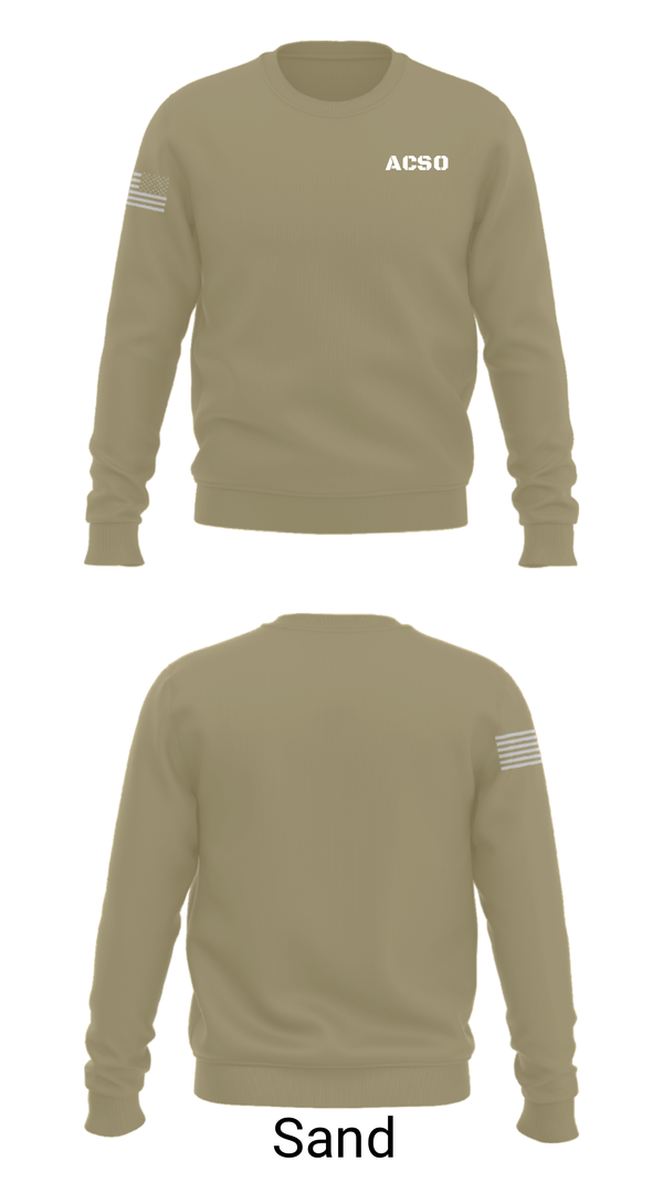 Crew Neck Sweatshirt, ACSO, Police, Teamtime, Team time, sublimation, custom sports apparel, team uniforms, spirit wear, spiritwear, sports uniforms, custom shirts, team store, custom team store, fundraiser sports, apparel fundraiser