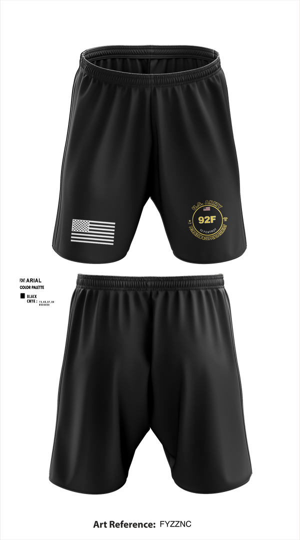 Athletic Shorts With Pockets, 1-7 ADA D BATTERY, Army, Teamtime, Team time, sublimation, custom sports apparel, team uniforms, spirit wear, spiritwear, sports uniforms, custom shirts, team store, custom team store, fundraiser sports, apparel fundraiser