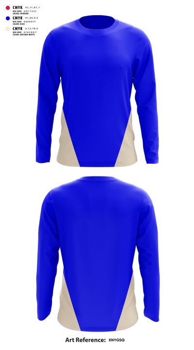 Clinton Cardinals 48625086 Long Sleeve Performance Shirt - 2