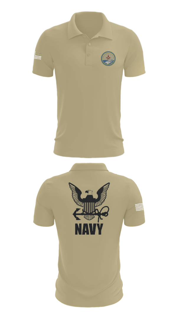 Short Sleeve Performance Polo, Cvn 77 IM-5, Navy, Teamtime, Team time, sublimation, custom sports apparel, team uniforms, spirit wear, spiritwear, sports uniforms, custom shirts, team store, custom team store, fundraiser sports, apparel fundraiser