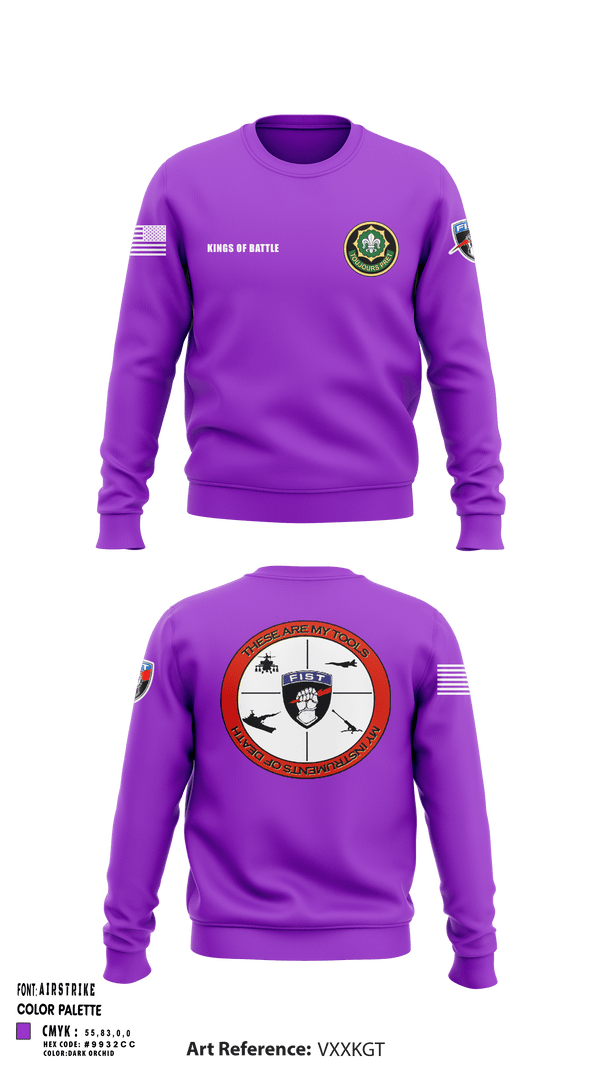 Crew Neck Sweatshirt, FAS 2CR, Army, Teamtime, Team time, sublimation, custom sports apparel, team uniforms, spirit wear, spiritwear, sports uniforms, custom shirts, team store, custom team store, fundraiser sports, apparel fundraiser