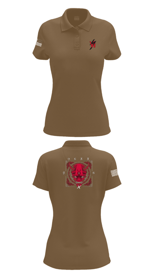 Women's Short Sleeve Performance Polo, 3d SGX, Marines, Teamtime, Team time, sublimation, custom sports apparel, team uniforms, spirit wear, spiritwear, sports uniforms, custom shirts, team store, custom team store, fundraiser sports, apparel fundraiser