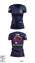 6th Security Forces Squadron 79689853 Women's Short Sleeve V-neck Shirt - 5