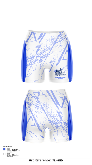 Women's Shorts, R-S Central Hilltoppers Volleyball, Women's Volleyball, Teamtime, Team time, sublimation, custom sports apparel, team uniforms, spirit wear, spiritwear, sports uniforms, custom shirts, team store, custom team store, fundraiser sports, apparel fundraiser